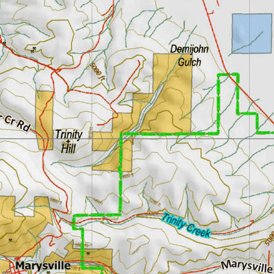 Montana HuntData LLC Montana Antelope Hunting District 381 Land Ownerhip Map digital map