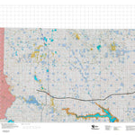 Montana HuntData LLC Montana Antelope Hunting District 401 Land Ownerhip Map digital map