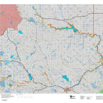 Montana HuntData LLC Montana Antelope Hunting District 404 Land Ownerhip Map digital map