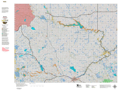 Montana HuntData LLC Montana Antelope Hunting District 404 Land Ownerhip Map digital map