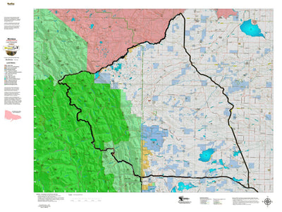 Montana HuntData LLC Montana Antelope Hunting District 441 Land Ownerhip Map digital map