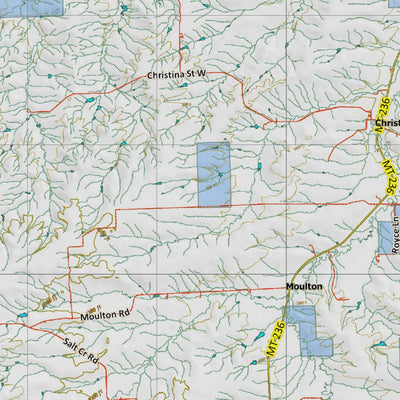 Montana HuntData LLC Montana Antelope Hunting District 480 Land Ownerhip Map digital map