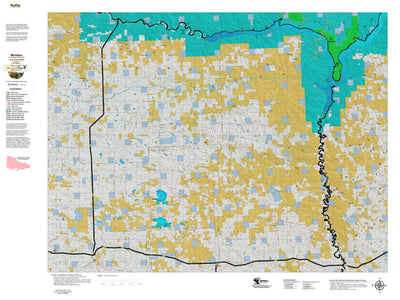 Montana HuntData LLC Montana Antelope Hunting District 481 Land Ownerhip Map digital map