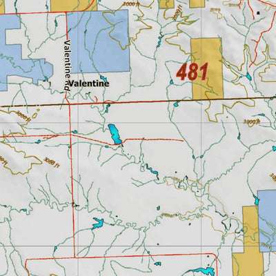Montana HuntData LLC Montana Antelope Hunting District 481 Land Ownerhip Map digital map