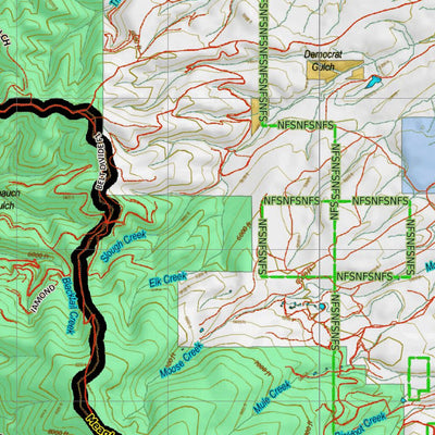 Montana HuntData LLC Montana Antelope Hunting District 490 Land Ownerhip Map digital map