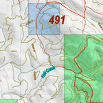 Montana HuntData LLC Montana Antelope Hunting District 491 Land Ownerhip Map digital map
