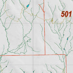 Montana HuntData LLC Montana Antelope Hunting District 501 Land Ownerhip Map digital map