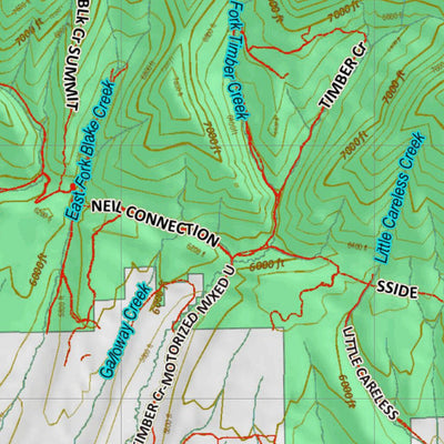 Montana HuntData LLC Montana Antelope Hunting District 501 Land Ownerhip Map digital map