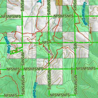 Montana HuntData LLC Montana Antelope Hunting District 590 Land Ownerhip Map digital map