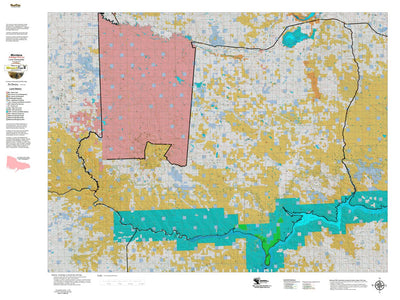 Montana HuntData LLC Montana Antelope Hunting District 620 Land Ownerhip Map digital map