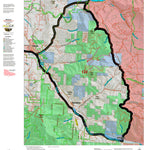 Montana HuntData LLC Montana Bighorn Sheep Hunting District 124 Land Ownerhip Map digital map