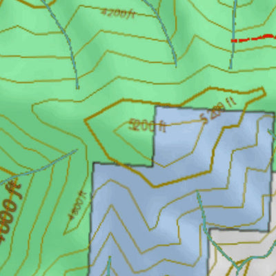 Montana HuntData LLC Montana Bighorn Sheep Hunting District 124 Land Ownerhip Map digital map