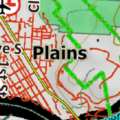 Montana HuntData LLC Montana Bighorn Sheep Hunting District 124 Land Ownerhip Map digital map