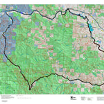 Montana HuntData LLC Montana Bighorn Sheep Hunting District 203 Land Ownerhip Map digital map