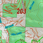 Montana HuntData LLC Montana Bighorn Sheep Hunting District 203 Land Ownerhip Map digital map