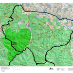 Montana HuntData LLC Montana Bighorn Sheep Hunting District 210 Land Ownerhip Map digital map