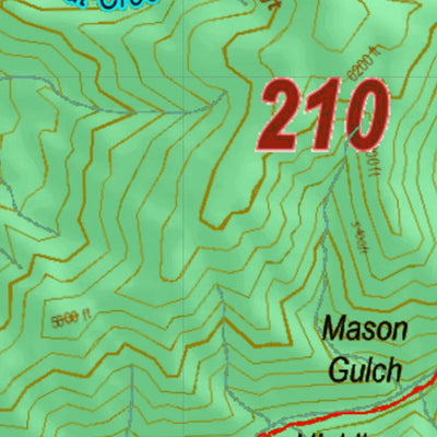 Montana HuntData LLC Montana Bighorn Sheep Hunting District 210 Land Ownerhip Map digital map