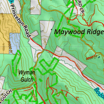 Montana HuntData LLC Montana Bighorn Sheep Hunting District 212 Land Ownerhip Map digital map