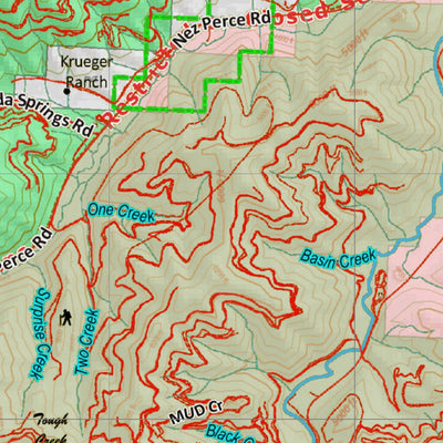 Montana HuntData LLC Montana Bighorn Sheep Hunting District 250 Land Ownerhip Map digital map