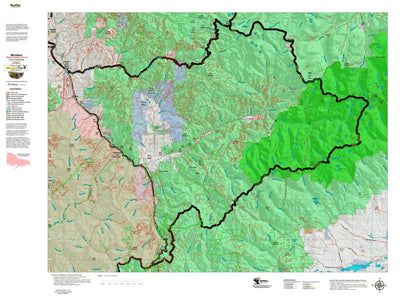 Montana HuntData LLC Montana Bighorn Sheep Hunting District 270 Land Ownerhip Map digital map