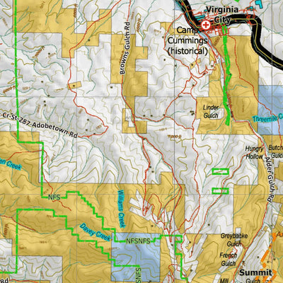 Montana HuntData LLC Montana Bighorn Sheep Hunting District 330 Land Ownerhip Map digital map