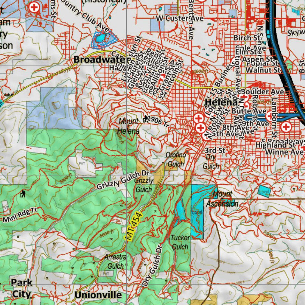 Montana Bighorn Sheep Hunting District 380 Land Ownerhip Map by Montana ...