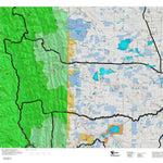 Montana HuntData LLC Montana Bighorn Sheep Hunting District 421 Land Ownerhip Map digital map