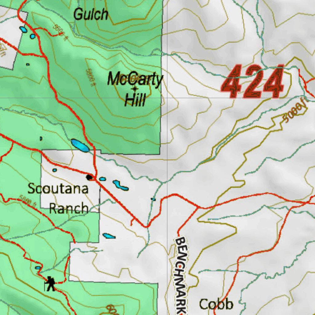 Montana Bighorn Sheep Hunting District 424 Land Ownerhip Map by Montana ...