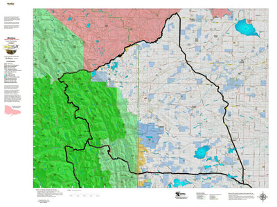 Montana HuntData LLC Montana Bighorn Sheep Hunting District 441 Land Ownerhip Map digital map