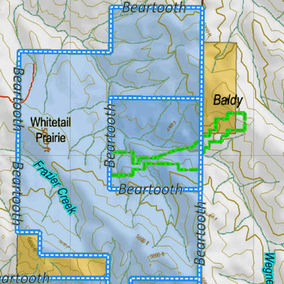 Montana HuntData LLC Montana Bighorn Sheep Hunting District 455 Land Ownerhip Map digital map