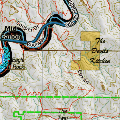 Montana HuntData LLC Montana Bighorn Sheep Hunting District 455 Land Ownerhip Map digital map
