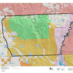 Montana HuntData LLC Montana Bighorn Sheep Hunting District 503 Land Ownerhip Map digital map