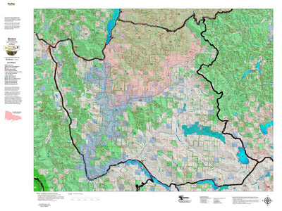 Montana HuntData LLC Montana Elk Hunting District 103 Land Ownerhip Map digital map