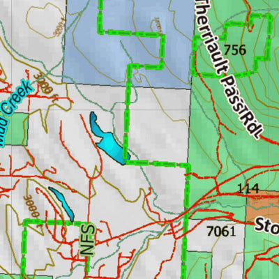 Montana HuntData LLC Montana Elk Hunting District 109 Land Ownerhip Map digital map
