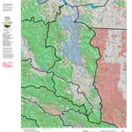 Montana HuntData LLC Montana Elk Hunting District 122 Land Ownerhip Map digital map