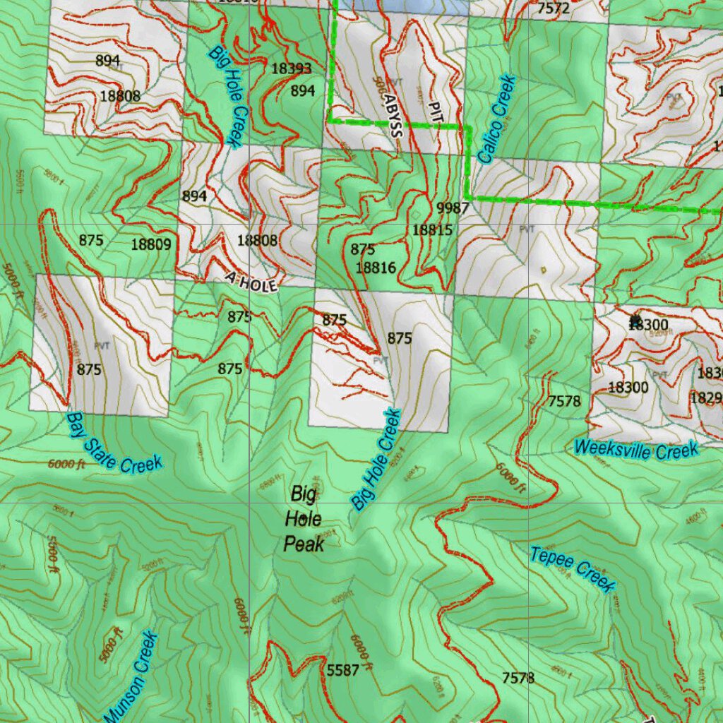 Montana Elk Hunting District 122 Land Ownerhip Map by Montana HuntData ...