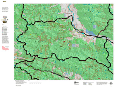 Montana HuntData LLC Montana Elk Hunting District 123 Land Ownerhip Map digital map
