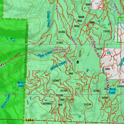Montana HuntData LLC Montana Elk Hunting District 130 Land Ownerhip Map digital map