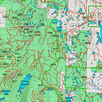 Montana HuntData LLC Montana Elk Hunting District 130 Land Ownerhip Map digital map