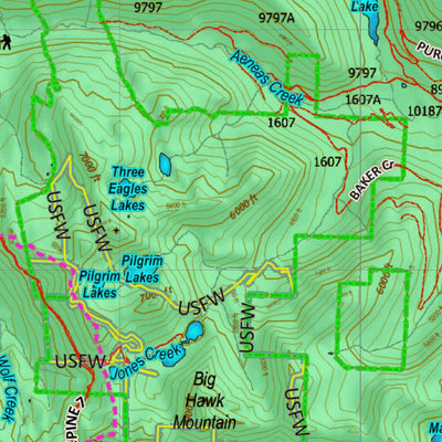 Montana HuntData LLC Montana Elk Hunting District 141 Land Ownerhip Map digital map