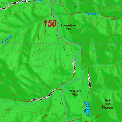 Montana HuntData LLC Montana Elk Hunting District 150 Land Ownerhip Map digital map