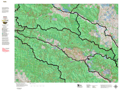 Montana HuntData LLC Montana Elk Hunting District 200 Land Ownerhip Map digital map
