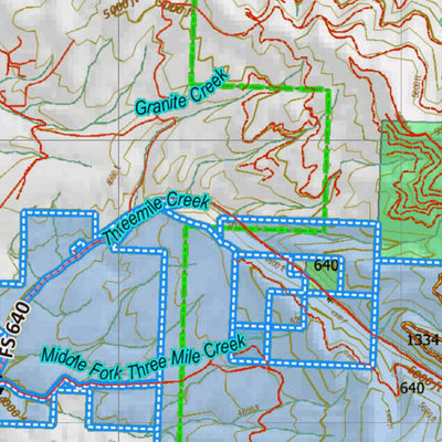 Montana HuntData LLC Montana Elk Hunting District 204 Land Ownerhip Map digital map