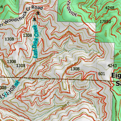 Montana HuntData LLC Montana Elk Hunting District 204 Land Ownerhip Map digital map
