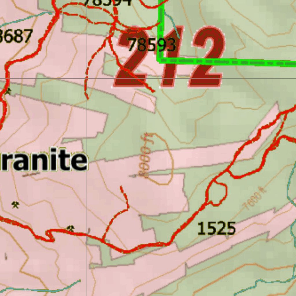 Montana Elk Hunting District 212 Land Ownerhip Map by Montana HuntData