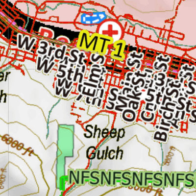 Montana HuntData LLC Montana Elk Hunting District 214 Land Ownerhip Map digital map