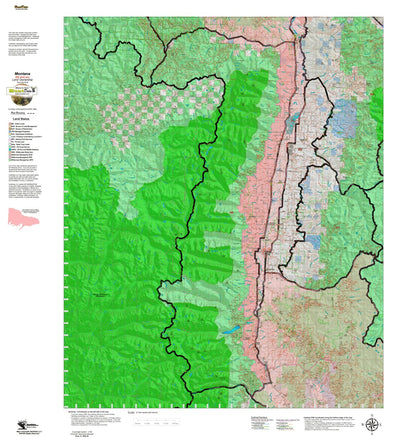 Montana HuntData LLC Montana Elk Hunting District 240 Land Ownerhip Map digital map