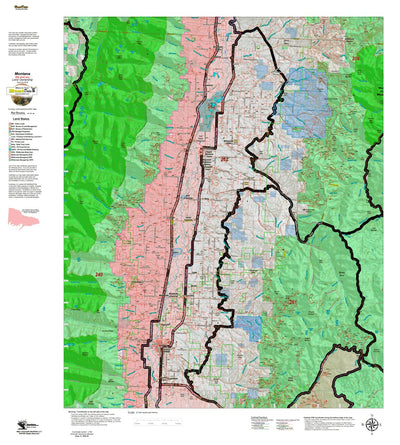 Montana HuntData LLC Montana Elk Hunting District 262 Land Ownerhip Map digital map