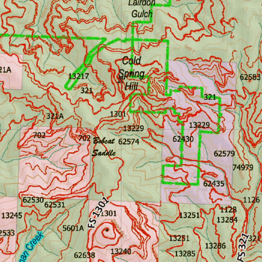 Montana Elk Hunting District 270 Land Ownerhip Map by Montana HuntData ...