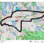 Montana HuntData LLC Montana Elk Hunting District 284 Land Ownerhip Map digital map